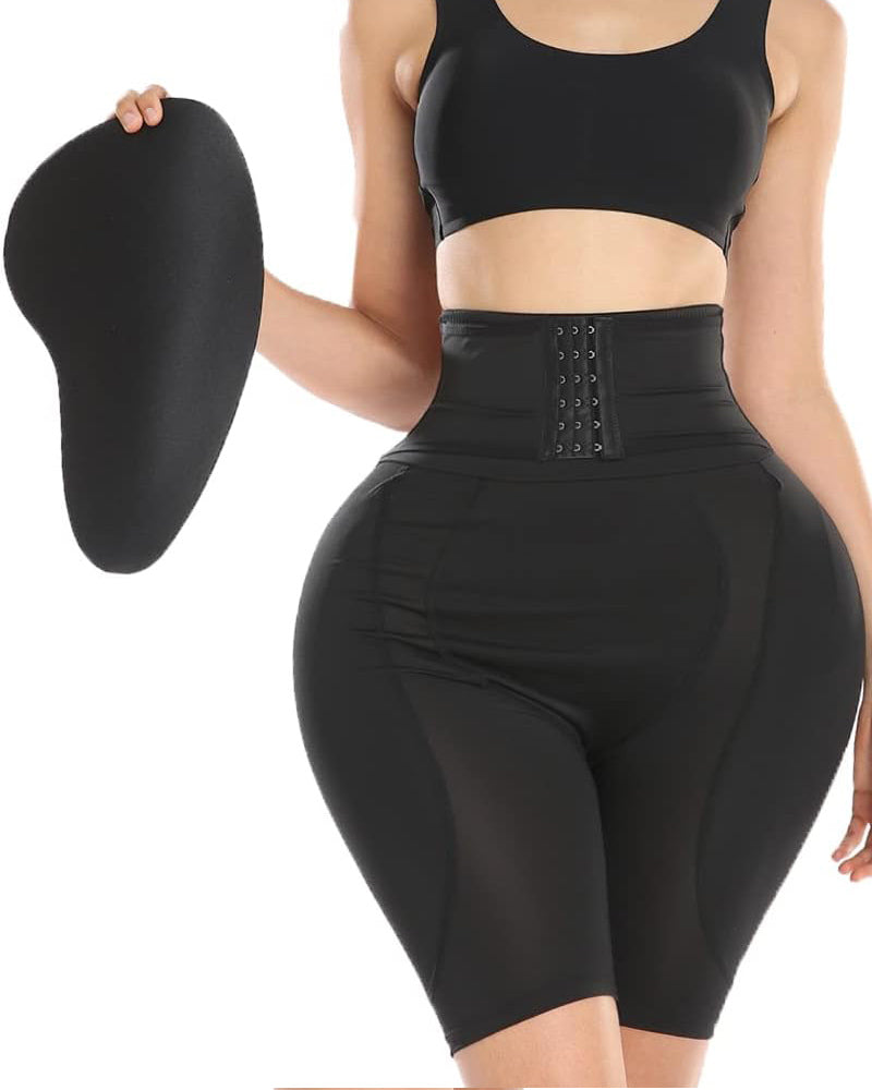 Sanduhr Taillenmieder BBL Shapewear Shorts mit Schwammpolstern