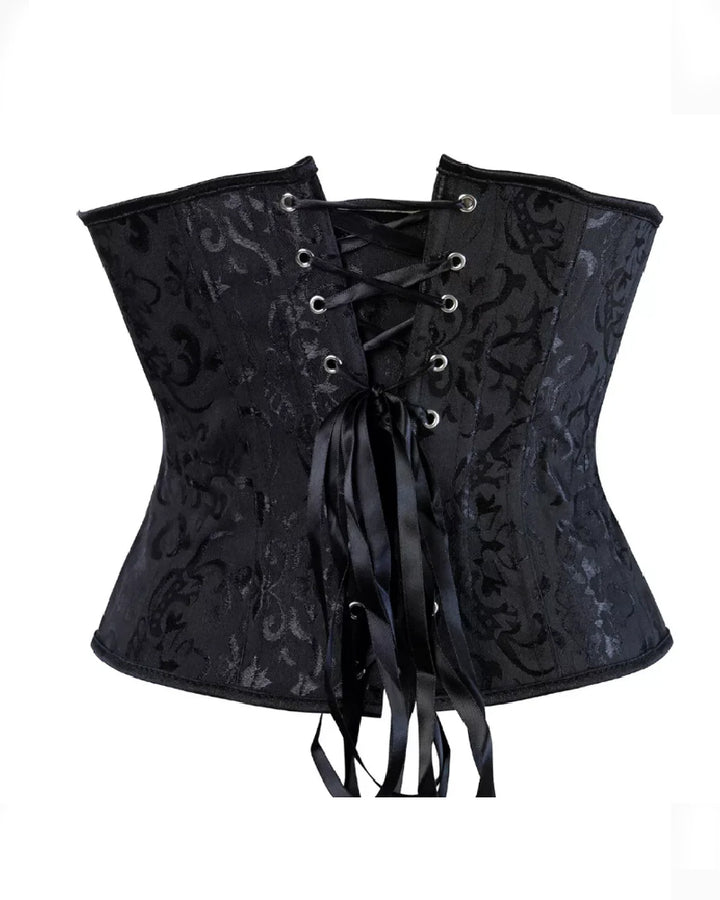 Vintage Schnürung Unterbrust Korsett Bauchweg Trägerlos Bustier Große Größen