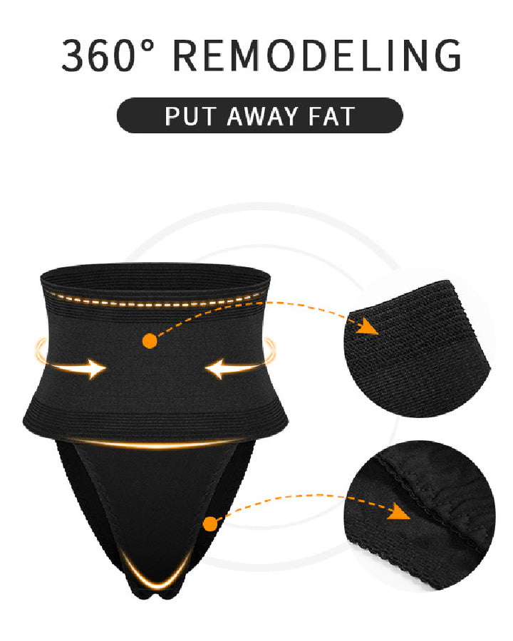 Damen Taillenformung Bauchweg Hohe Taille Shapewear Tanga