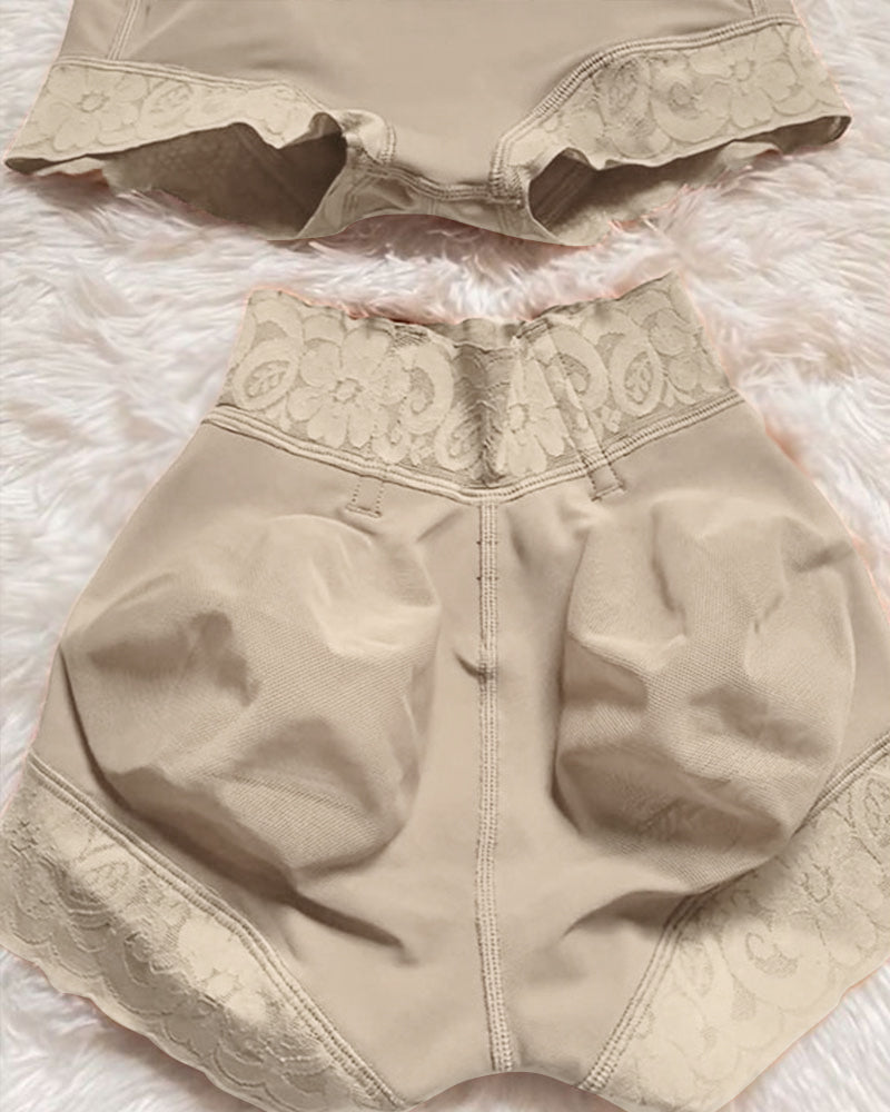 Shapshe® Spitzenpatchwork Bauchweg Po Lift Shape Unterwäsche