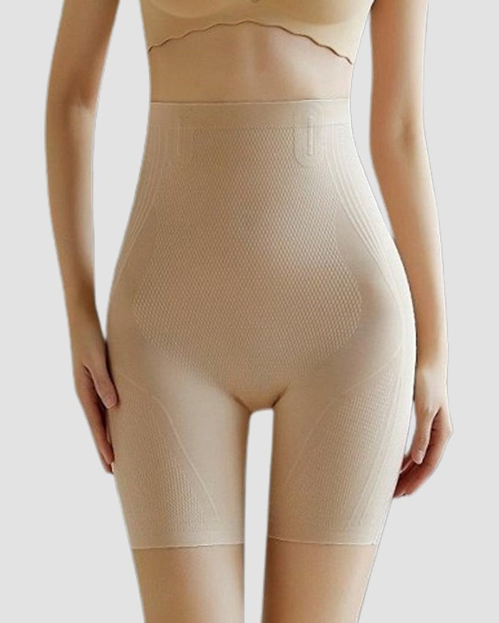 Flüssige Spurlose Hohe Taille Shaping Shorts Bauchweg Shapewear