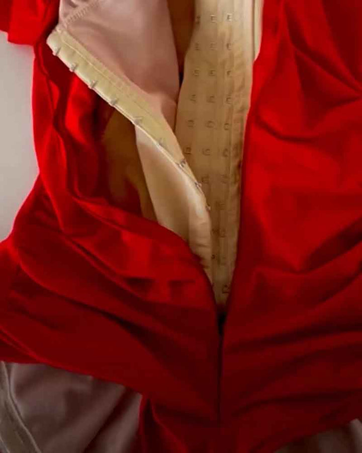 Shapshe® Bauchweg Einteiliger Gerüschter Triangel Shape Badeanzug