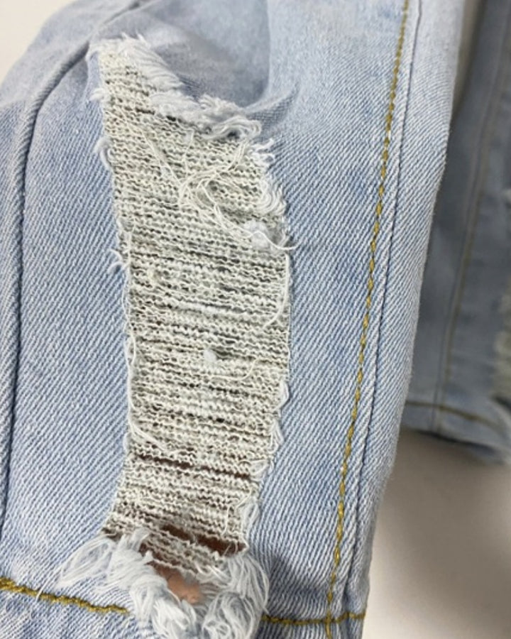 Skinny Jeans im Used Look mit Hoher Taille für Damen