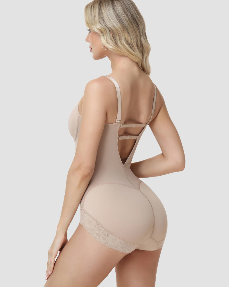 Shapshe® Spitzenbesatz Integriertem BH Shapewear Bodysuit