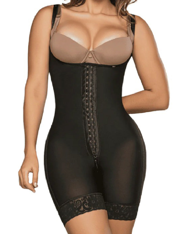 Shapshe® Fajas Colombianas Hohe Kompression Haken und Ösen Bauchweg Sanduhr Shapewear