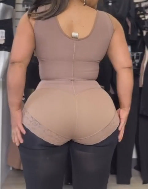 Shapshe® Damen-Bodysuit mit offener Brust und Bauchkontrolle Spitze Shapewear