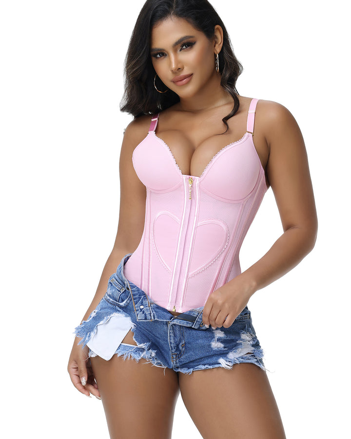 Shapshe® Fajas Colombianas Korsett Top mit Bauchstraffung und Taille Trainer