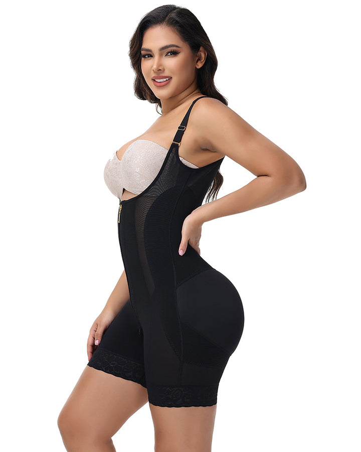 Shapshe® Faja Bauchkontrolle Offener Brustbereich Schultergurte