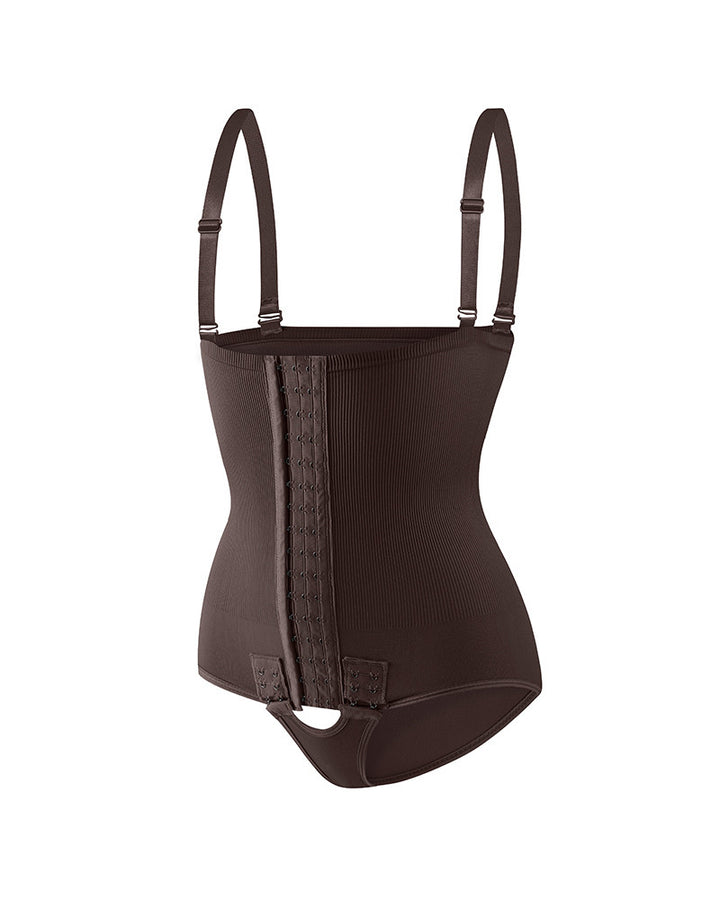 Damen Bauchkontrolle Verstellbare Schnalle Offene Brust Shapewear