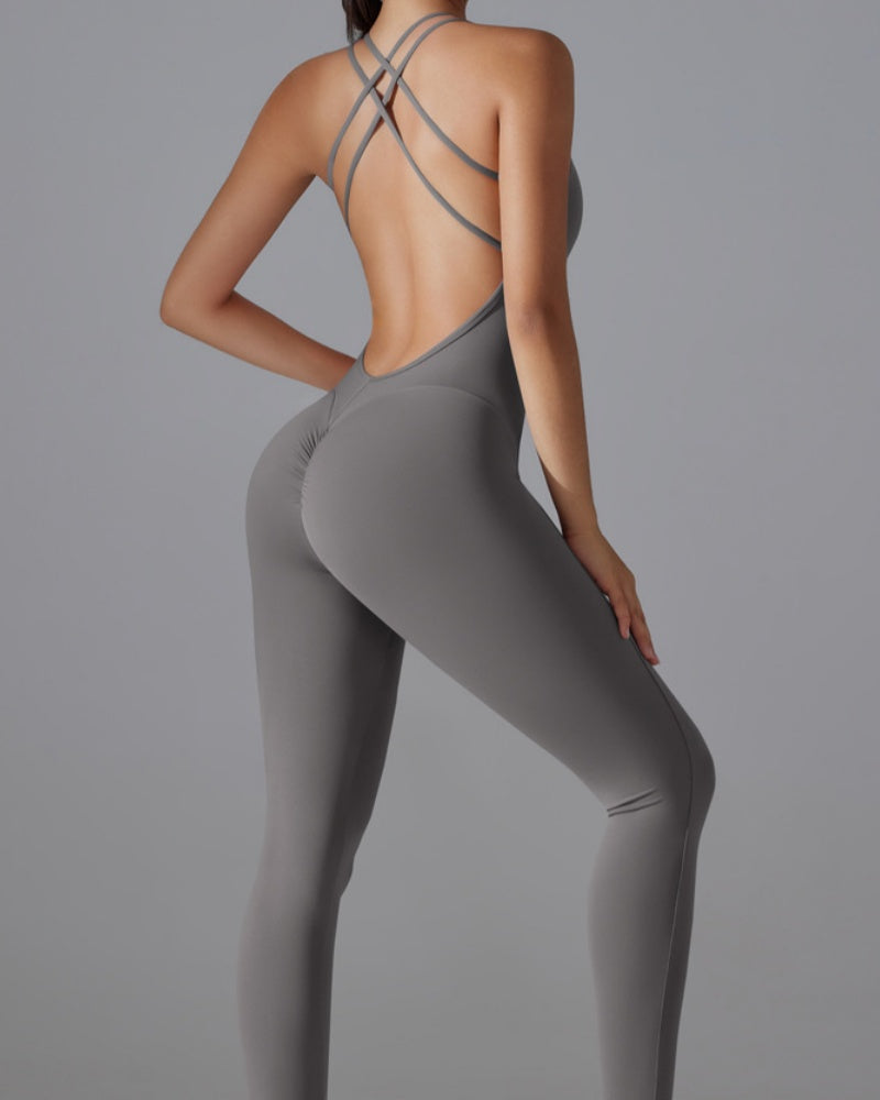 Hüfthebender Schnelltrocknender Enger Cross Body Fitness Overall