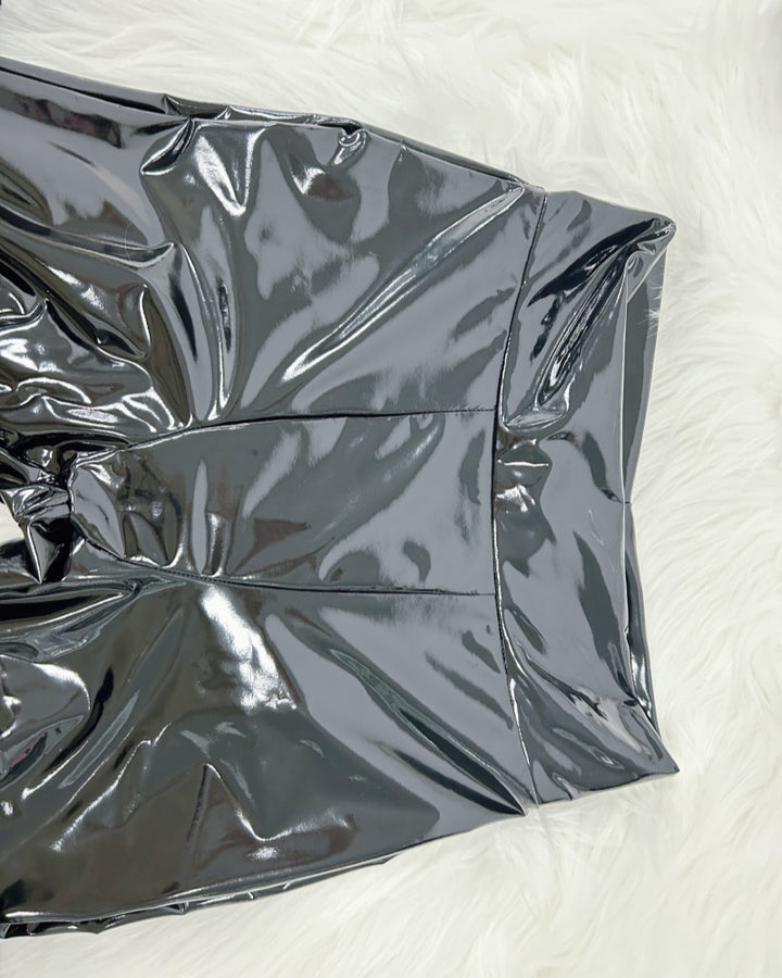 PU Leder Schmale Enganliegende Hose für Damen Modisch Vielseitig