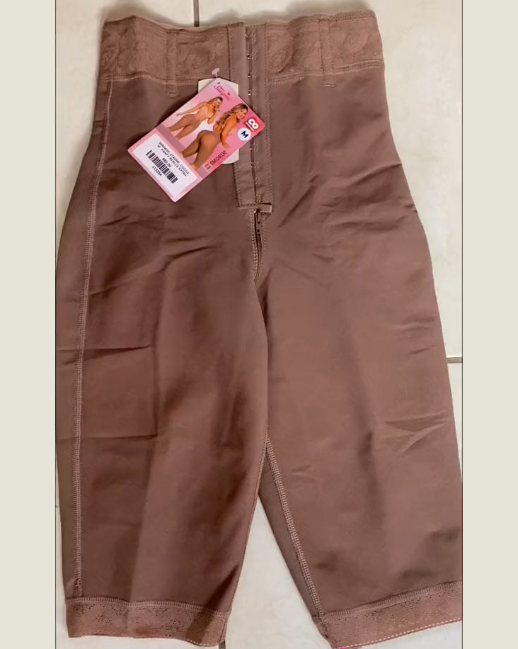 Shapshe® Hohe Taille Unsichtbare Bauchweg Knielange Faja Shorts