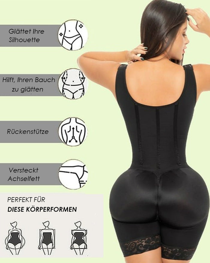 Shapshe® Bauchkontrolle Fajas Colombianas Ganzkörperformer Po-Lifter Oberschenkel schlankere Shapewear