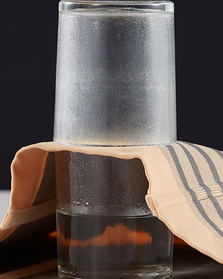 Damen Hohe Taille Gestreifte Bauchkontrolle Shapewear Po Lift Miederslip