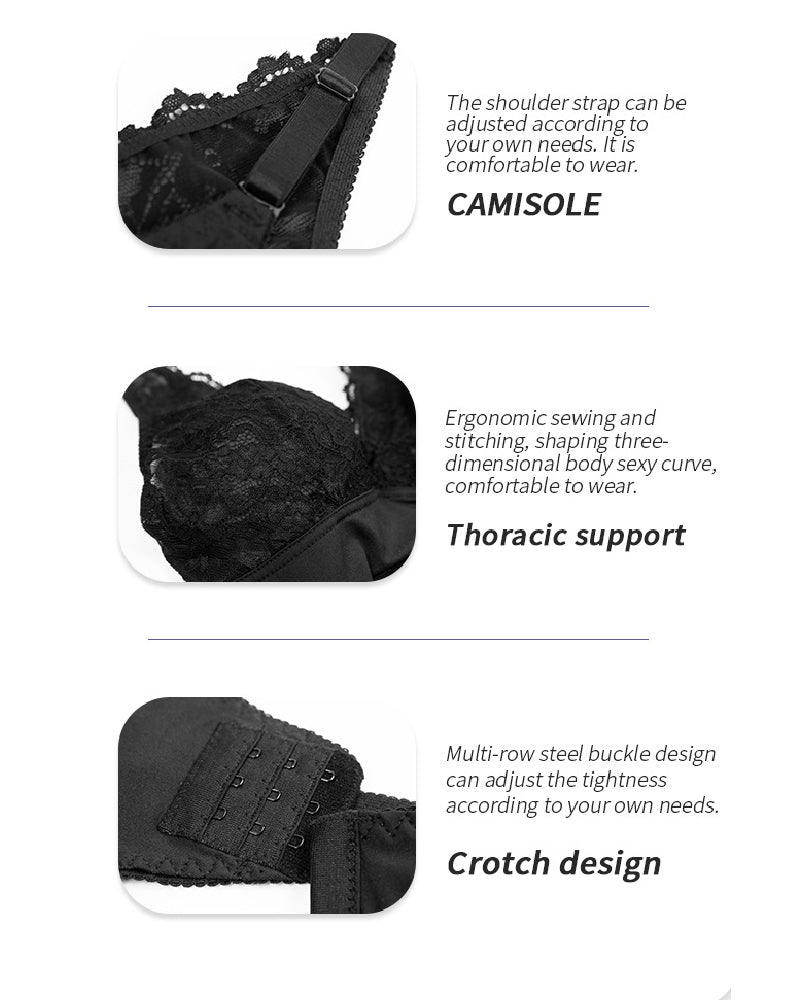 Damen Sexy Spitzen V Ausschnitt Bodysuit Bauchweg Tanga Shaper