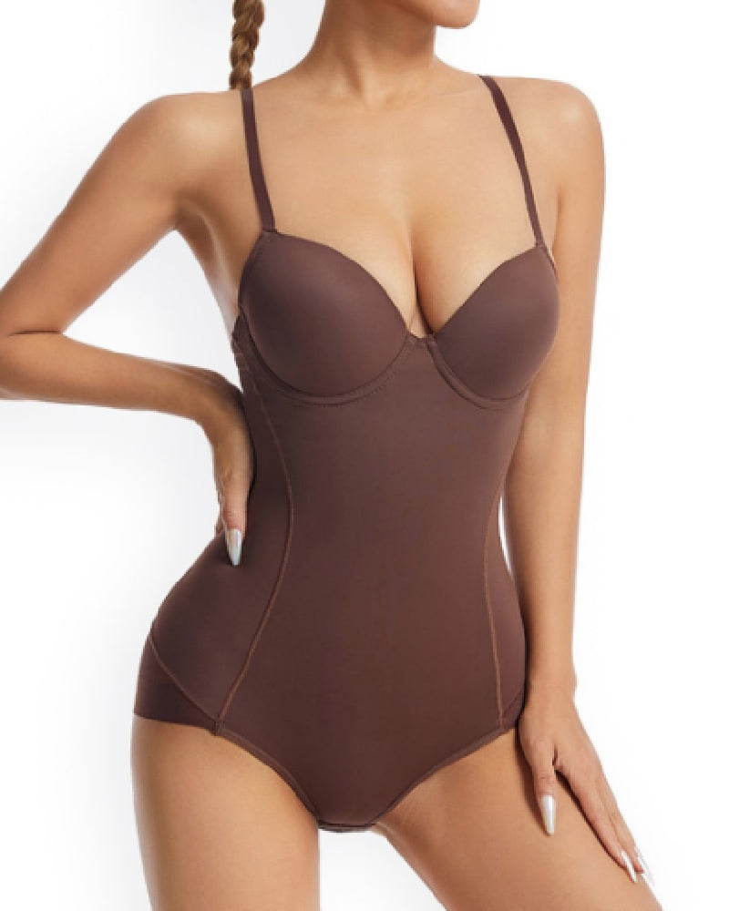 Shapshe® Brust Push up Po-Lift Bodysuit Shapewear mit BH