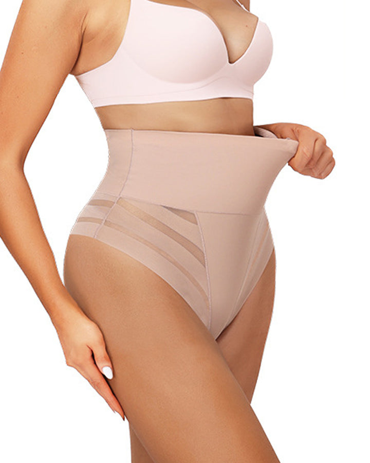 Damen Sexy Nahtlose Spitzen Tanga Body Shaper Miederhöschen
