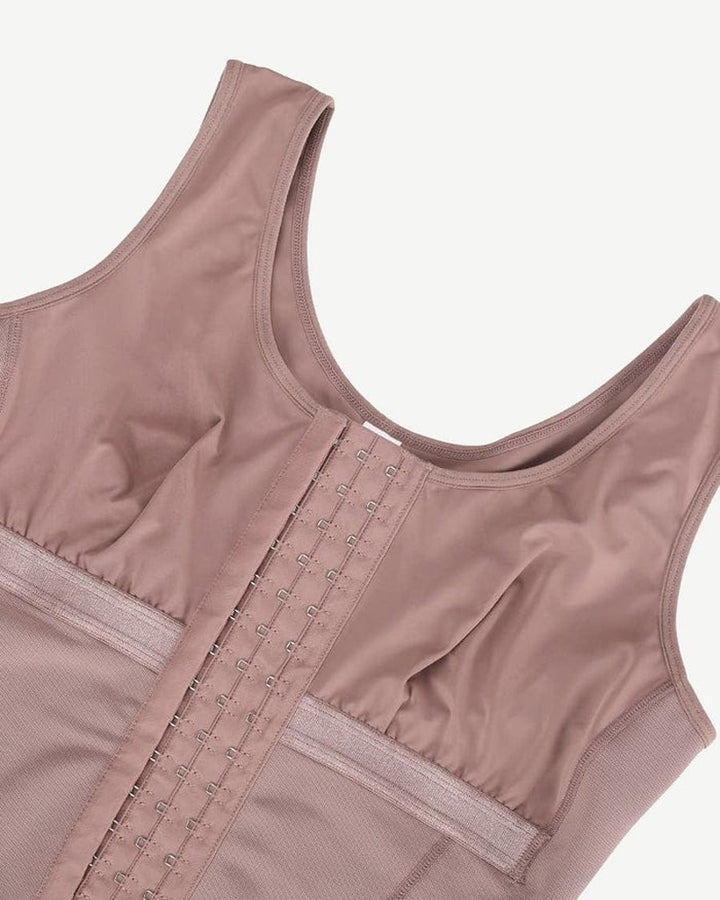 Shapshe® Ganzkörper Bauchweg Shapewear mit Haken und Ösen und fester Kompression