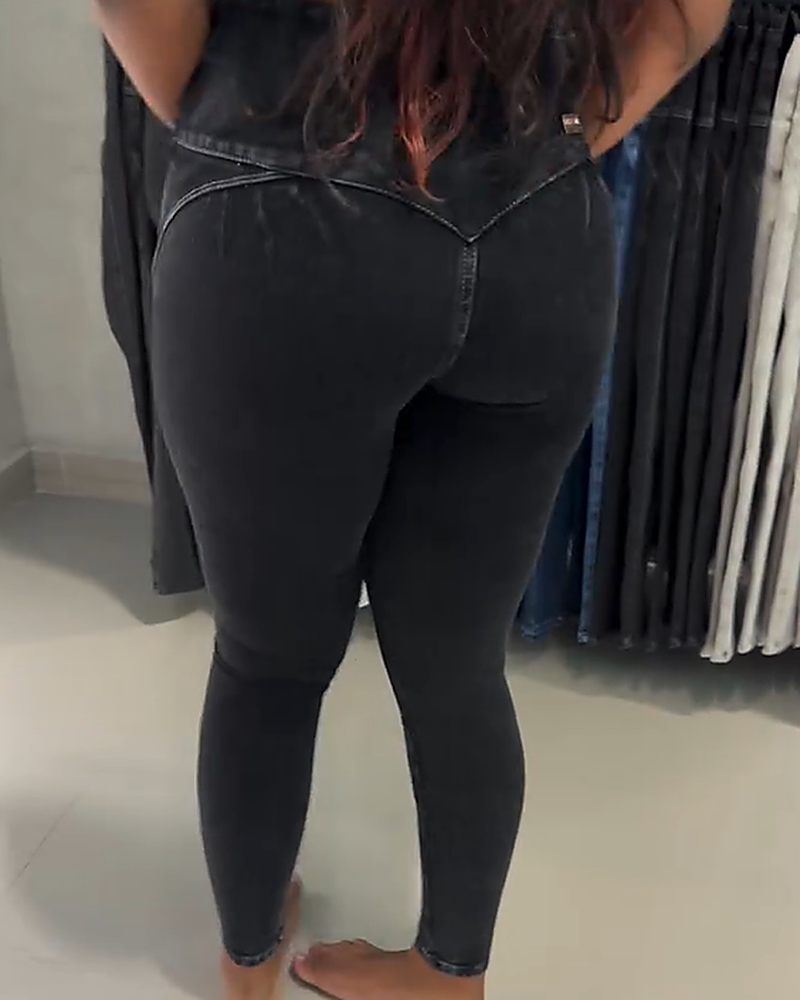 Shapshe® Jeans mit Hoher Taille Hüftlifting und Bauchkontrolle