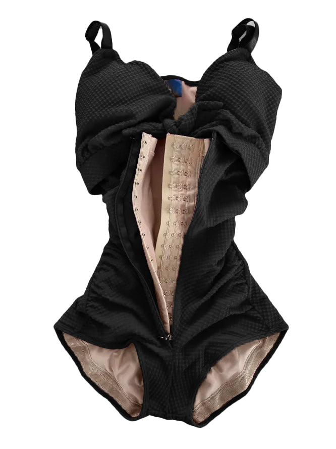 Shapshe® Cut-Out Knoten Vorne Bauchweg Shapewear Badeanzug