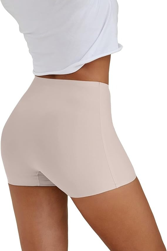 Solide Elastische Nahtlose Rutschfeste Boyshorts Unterwäsche