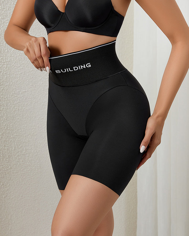 Hoher Taille Shapewear Shorts Bauchweg Anti-Chafing Miederhose