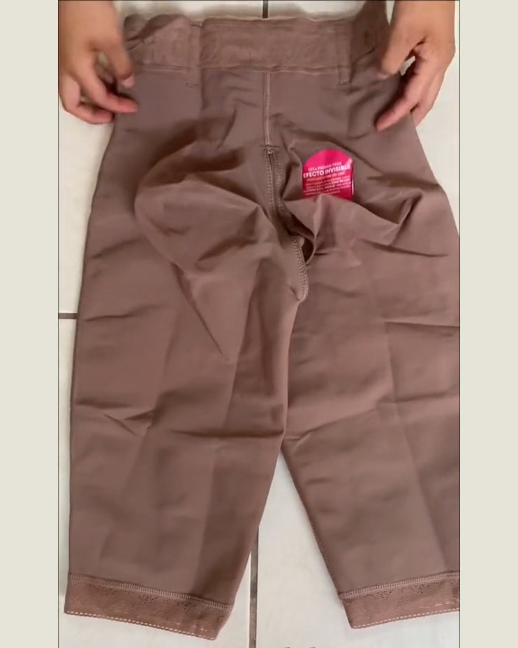 Shapshe® Hohe Taille Unsichtbare Bauchweg Knielange Faja Shorts