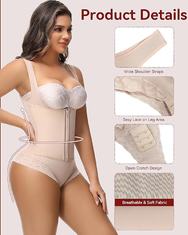 Shapshe® 2 in 1 Korsett Shapewear Bauchweg Offene Brust Fajas