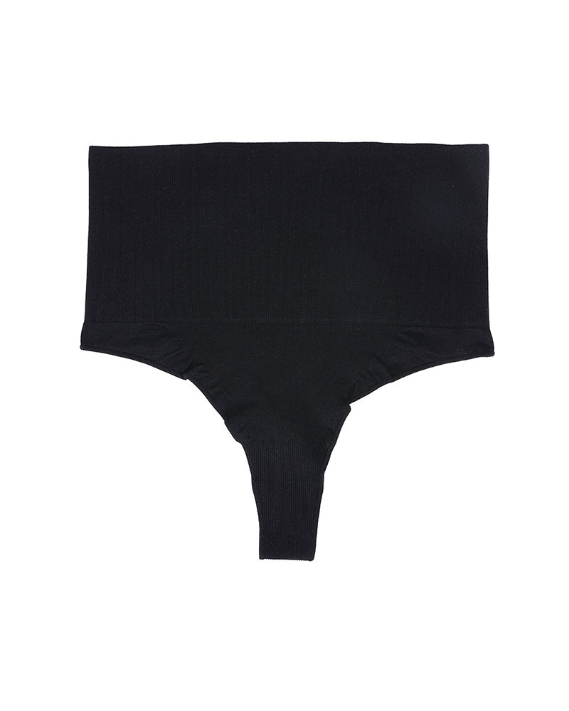 Hohe Taille Nahtloses Formendes Tanga Bauchkontrolle Unterwäsche