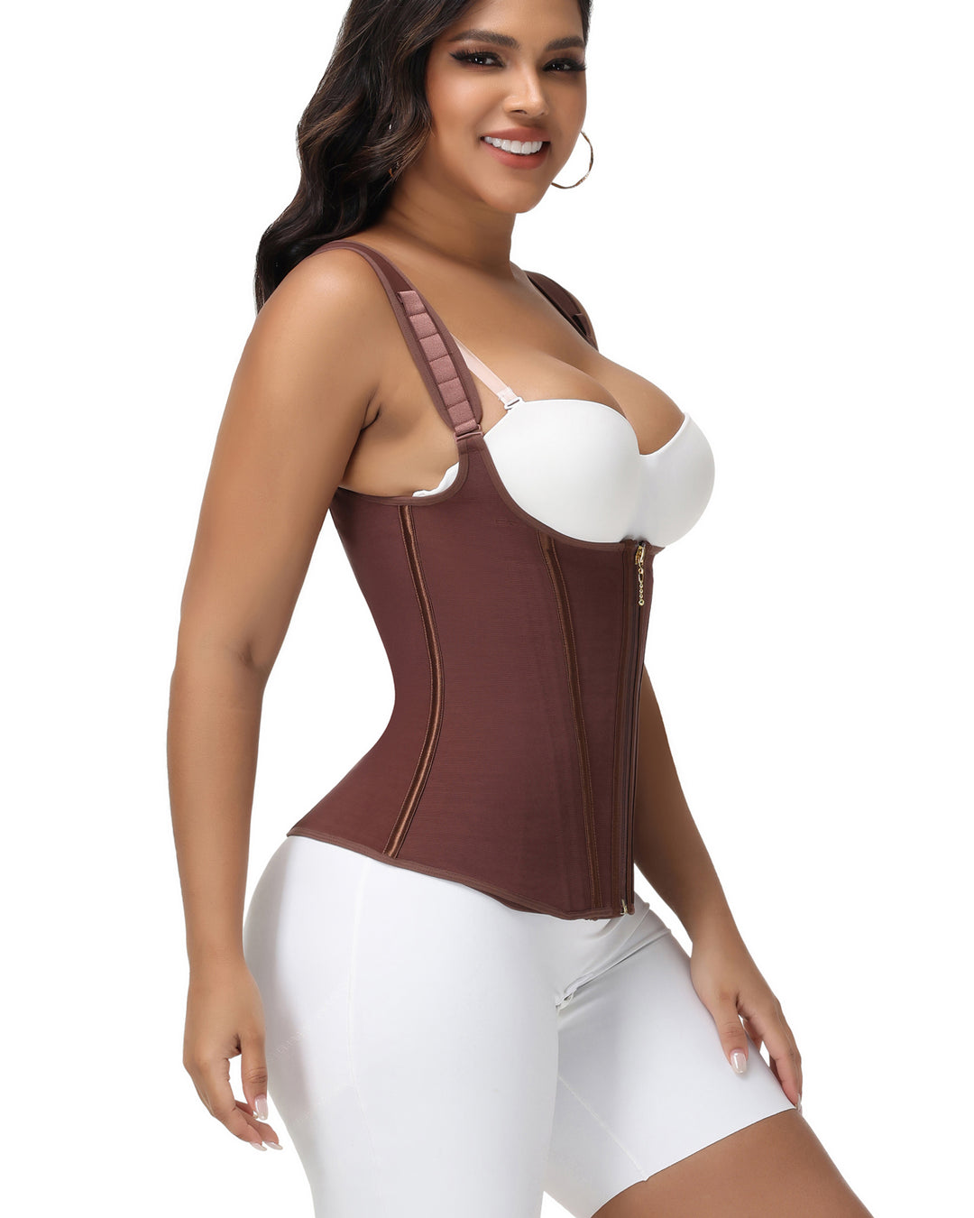 Shapshe® Taillentrainer für Damen Body Shaper Korsett Weste Tanktop mit Stahlknochen