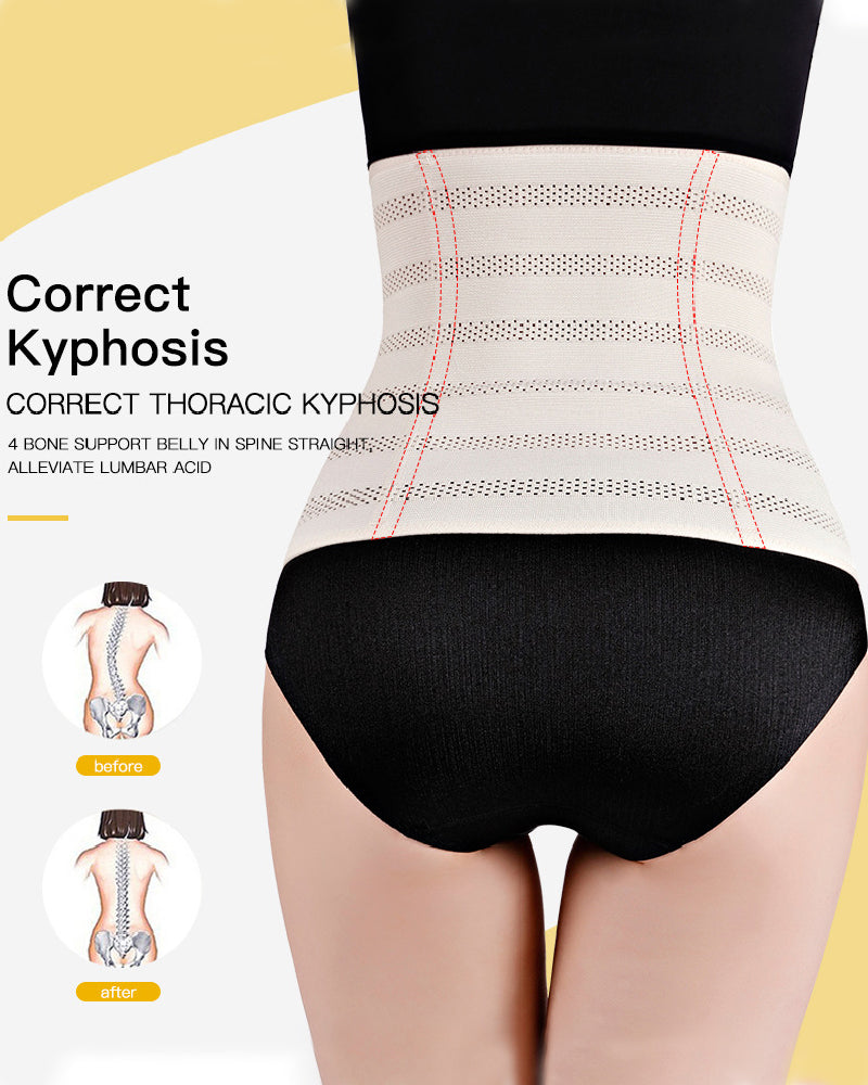 Atmungsaktiver Verstellbarer Taillentrainer Postpartum Bauchweg Gürtel