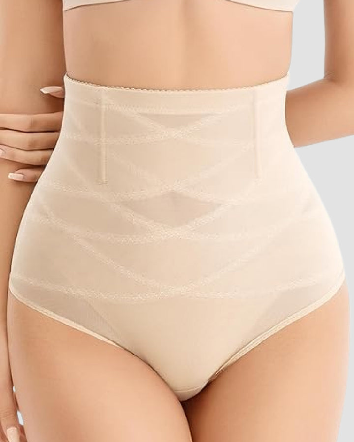 Hoher Elastizität Mesh Shapewear Slip Bauch Kompression