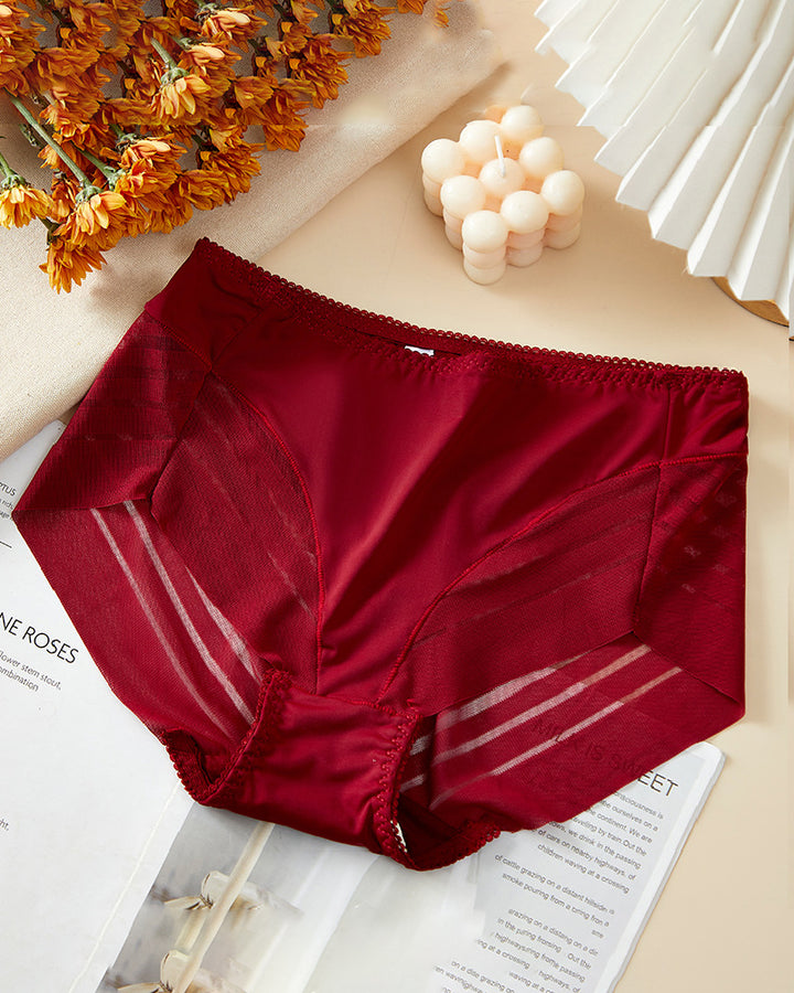 Damen Sexy Nahtlose Hohlstreifen Mesh  Tanga Formende Slips