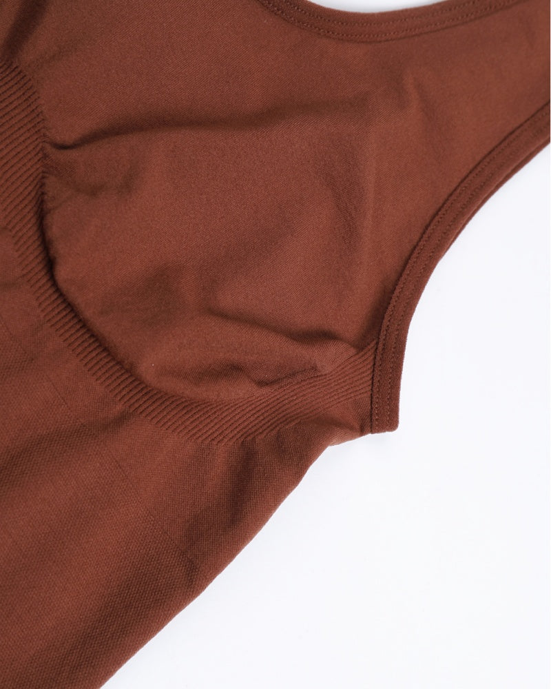 Damen Nahtloser Oberschenkel Bauchweg U-Ausschnitt Bodysuit Shapewear