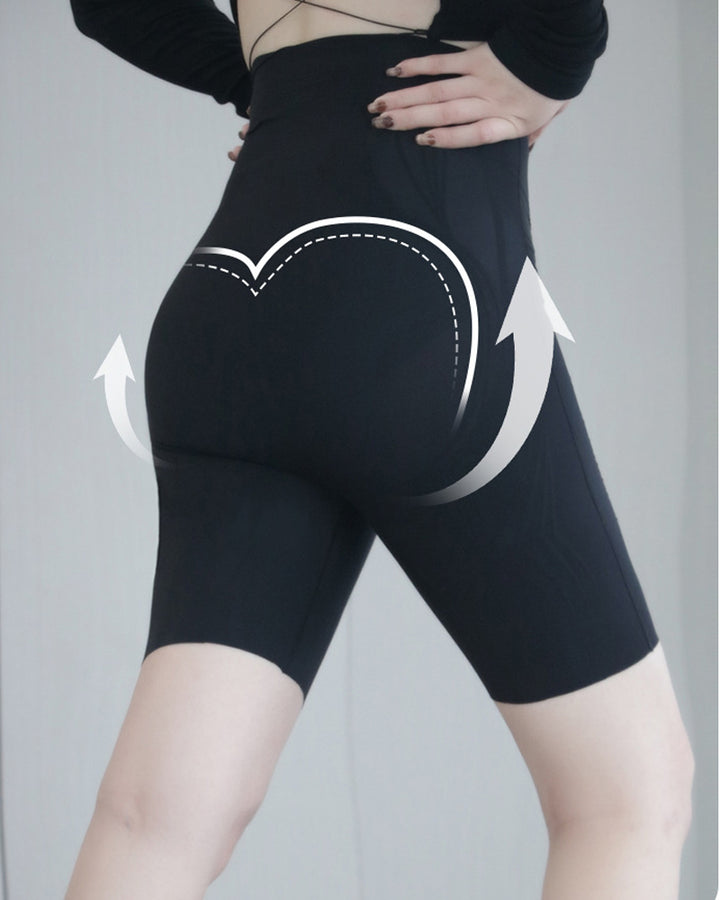 Flüssige Spurlose Hohe Taille Shaping Shorts Bauchweg Shapewear