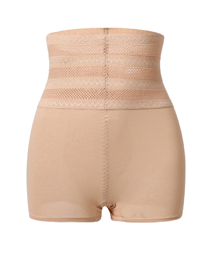 Hohe Taille Atmungsaktiv Perforiertes Elastisches Shapewear Höschen