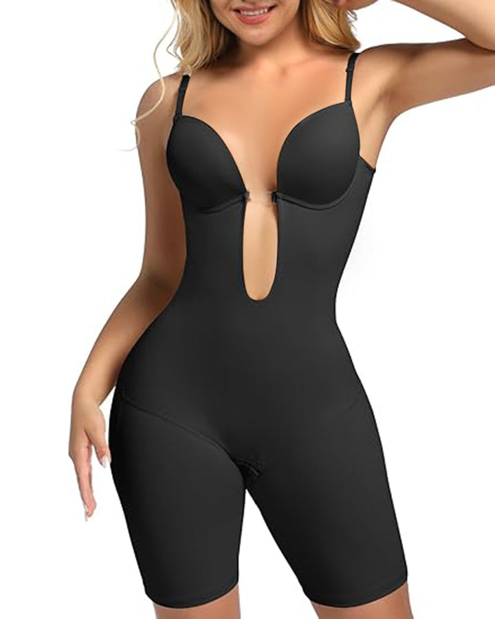 Shapshe® Bauchweg Rückenfreier Shapewear V-Ausschnitt Bodysuit Mit BH