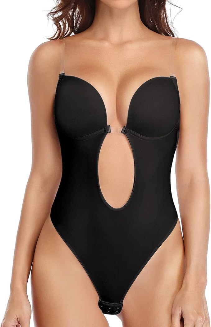 Shapewear Übergröße Rückenfrei BH Körperformer Nahtlos Offener Schritt