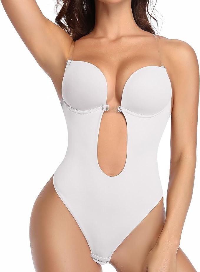 Shapewear Übergröße Rückenfrei BH Körperformer Nahtlos Offener Schritt