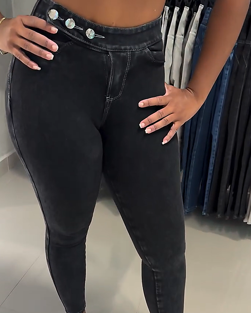 Shapshe® Jeans mit Hoher Taille Hüftlifting und Bauchkontrolle