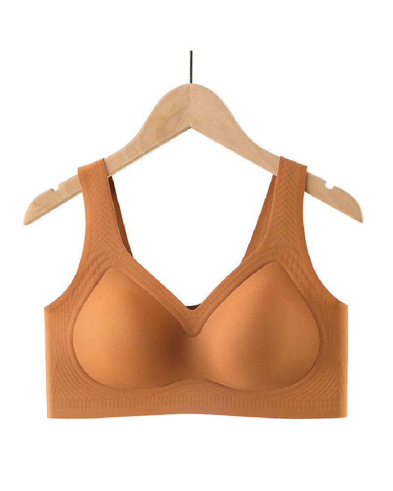 Damen Bügellos Übergröße Nahtlos Dünn Minimizer Bequemer BH