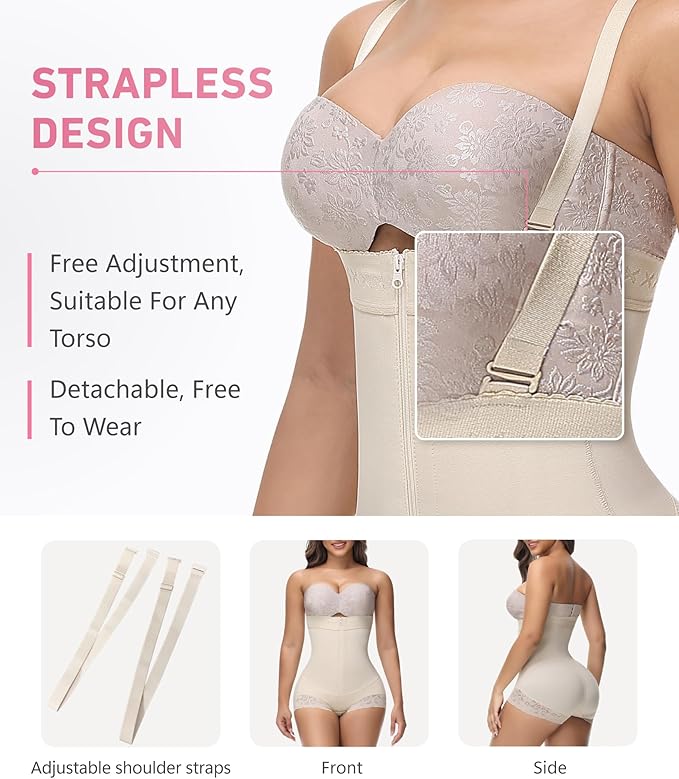 Shapshe® Fajas Colombianas Bauchweg Stark Formend Shapewear Bodys