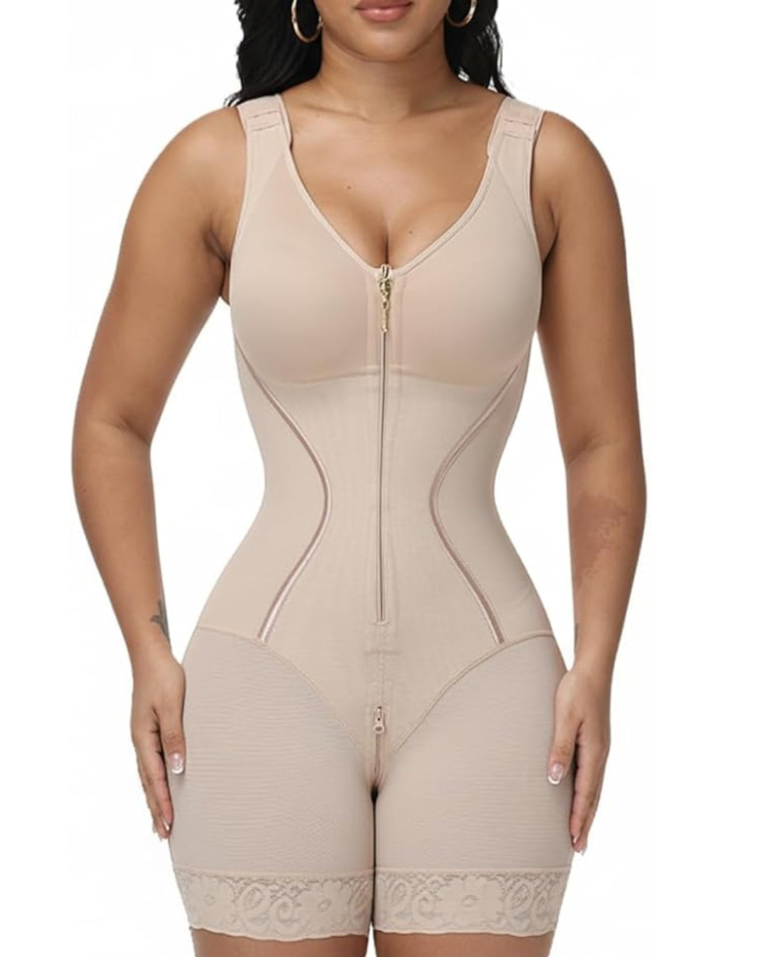 Shapshe® Shapewear Body mit Breiten Trägern und integriertem BH