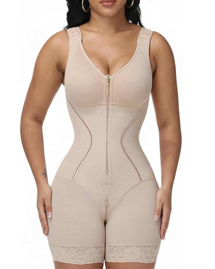 Shapshe® Shapewear Body mit Breiten Trägern und integriertem BH