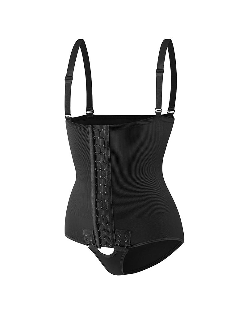 Damen Bauchkontrolle Verstellbare Schnalle Offene Brust Shapewear