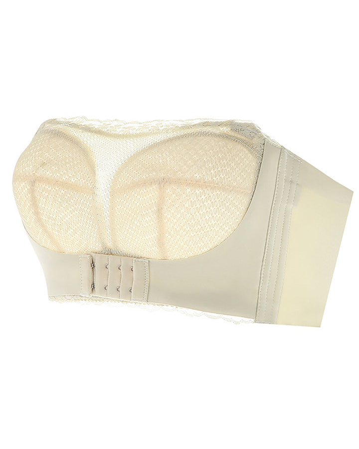 Damen Vorderverschluss Nahtloser Trägerloser Schlauchoberteil Anti-Exposition BH