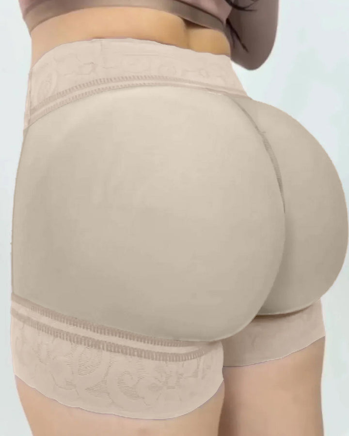 Shapshe® Damen Nahtlose Spitzen Po Lift Bauchkontrolle Shapewear Shorts