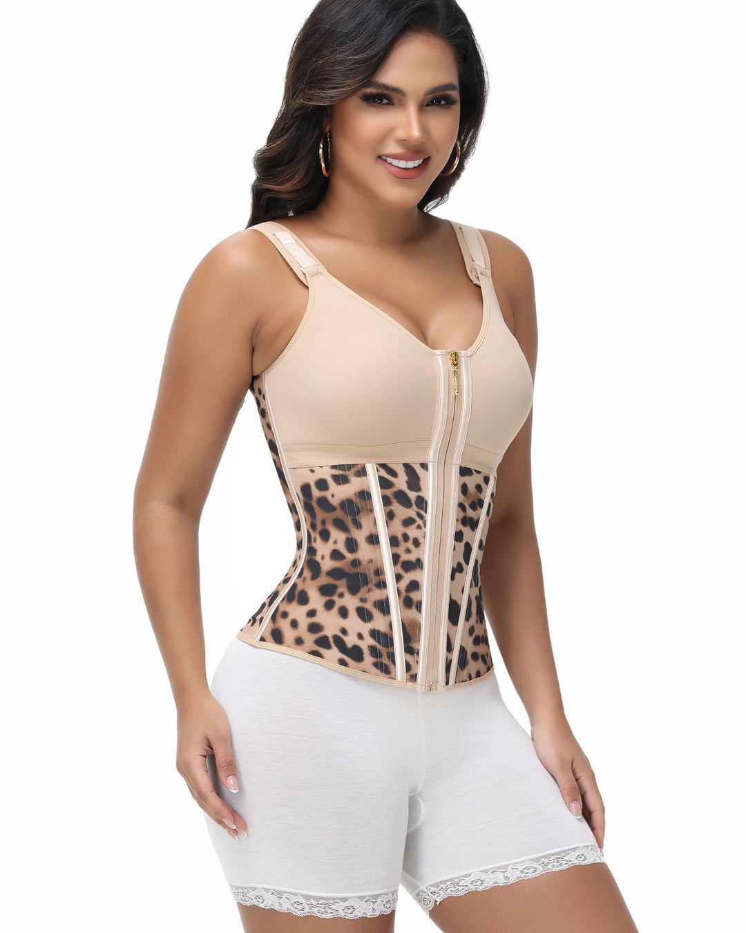 Shapshe® Damen Latex Korsett Bauchkontrolle Body Shaper Weste mit BH