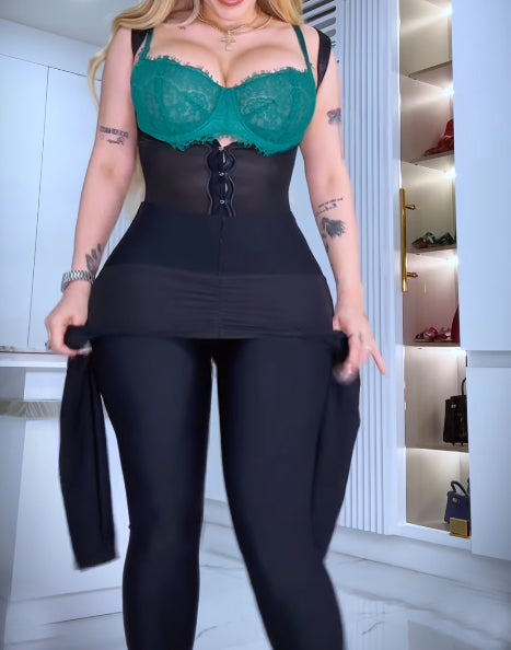 Shapshe® Nahtloser Ganzkörper Body Hohe Kompression Netzhaken Shapewear