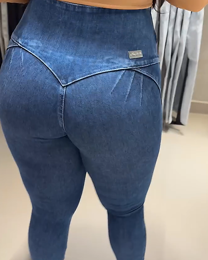 Shapshe® Jeans mit Hoher Taille Hüftlifting und Bauchkontrolle
